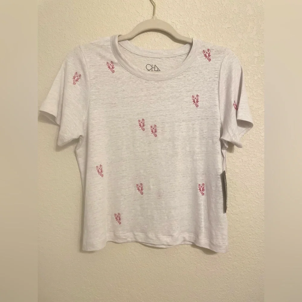 Chaser Linen Embroidered Short Sleeve Top - Picture 8 of 8